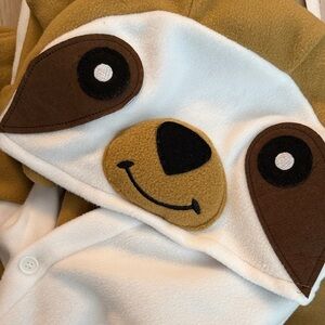 UNISEX Sloth Hooded Onesie